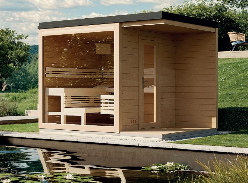 Massivholz Gartensauna Casa